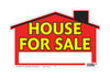 Hy-Ko English House for Sale Sign Polyethylene 9 in. H x 12 in. W (Pack of 5)