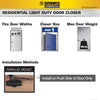 Brinks Residental White Steel Hydraulic Adjustable Door Closer