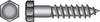 Hillman 3/8 in. X 7 in. L Hex Hot Dipped Galvanized Steel Lag Screw 50 pk