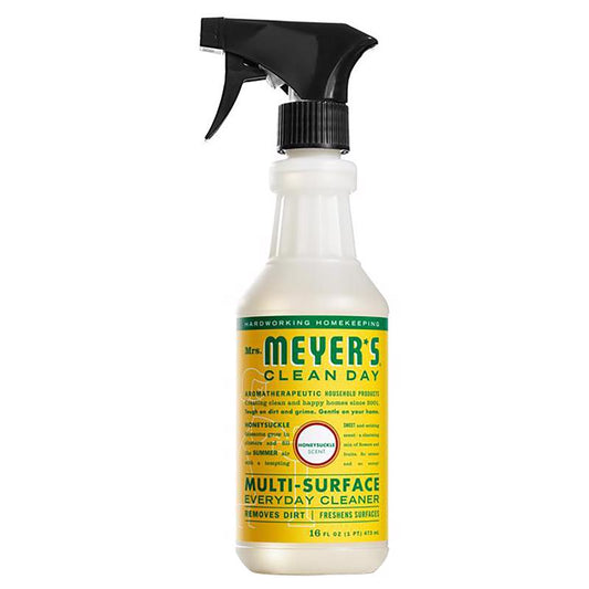 Mrs. Meyer s Clean Day Honeysuckle Scent Organic Multi-Surface Cleaner, Protector and Deodorizer Liquid (Pack of 6)