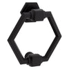 National Hardware Powell 4 in. L Matte Black Die Cast Zinc Door Knocker