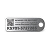 KeySmart RecoverID Stainless Steel Silver Key ID Tag