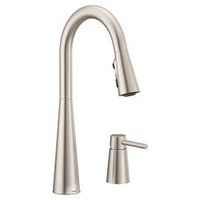 Spot resist stainless one-handle high arc pulldown kitchen faucet