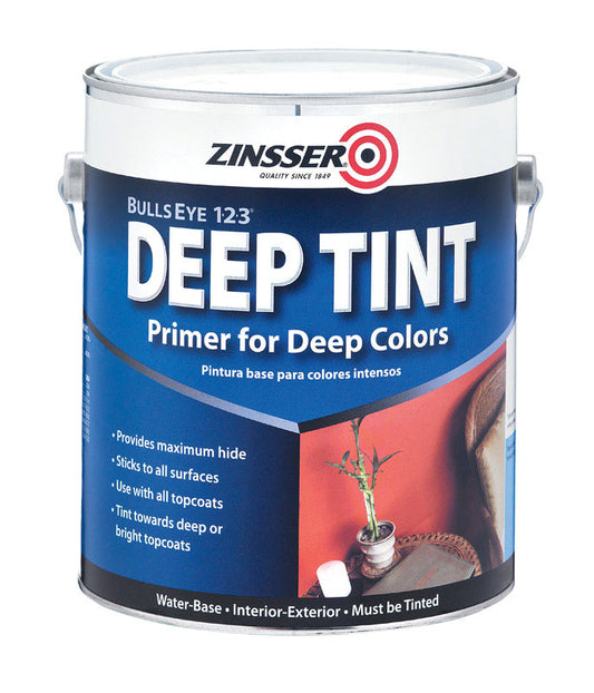Zinsser Bulls Eye 123 Deep Tint White Primer and Sealer 1 gal. (Pack of 4)
