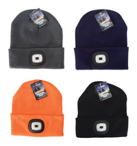 Diamond Visions Beanie Lighted Winter Hat Assorted Colors One Size Fits All (Pack of 24).