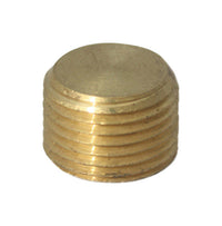 JMF 1/2 in. MPT Yellow Brass Counter Sunk Plug (Pack of 2)