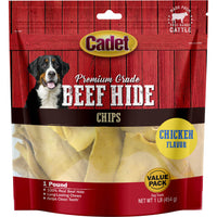 Gourmet Dog Treats, Rawhide Chips, Chicken, 1-Lb.