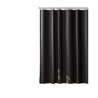 Zenna Home 74 in. H Black Shower Curtain Fabric (Pack of 3)