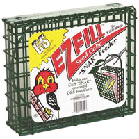 EZ Fill Seed Cake Snak Bird Feeder, Holds 56-oz. of Suet