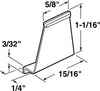 Prime-Line 0.63 in. D X 1.06 in. L Spline Channel - Deal of The Week