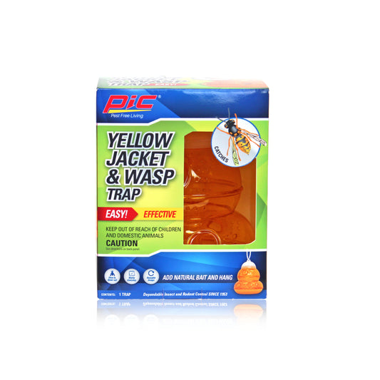 PIC No-Chemicals/Poisons Reusable Yellow Jacket & Wasp Trap for Outdoor Use