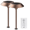 Feit OneSync Bronze Solar Powered 40 W LED Pathway Light 2 pk - Deal of The Week