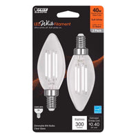 LED B10 E12 SW 40W 2PK (A)
