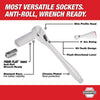 Milwaukee Packout 1/4 and 3/8 in. drive Metric and SAE Ratchet and Socket Set 90 teeth