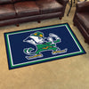 Notre Dame Leprechaun 4ft. x 6ft. Plush Area Rug