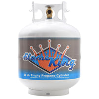 Flame King Powder Coated High Grade Steel Welded Propane Cylinder 20 lbs.