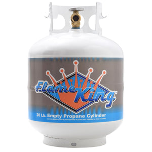 Flame King Powder Coated High Grade Steel Welded Propane Cylinder 20 lbs.