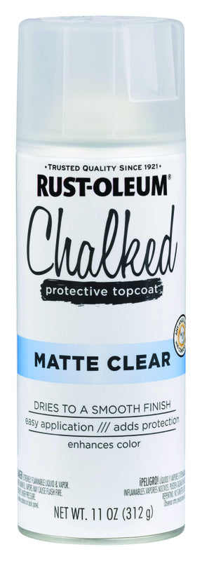 Rustoleum 302599 12 Oz Matte Clear Chalked Ultra Matte Spray Paint (Pack of 6)