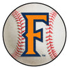 Cal State - Fullerton Baseball Rug - 27in. Diameter