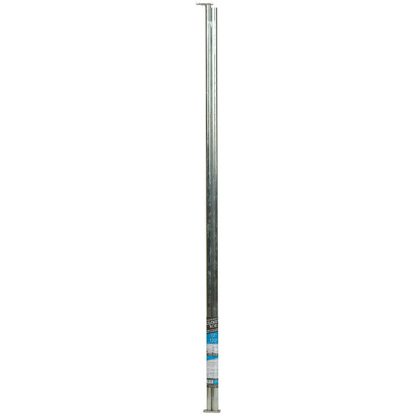 John Sterling Pro 120 in. L X 1 in. D Adjustable Platinum Steel Closet Rod