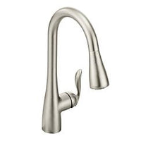 Spot resist stainless one-handle high arc pulldown kitchen faucet