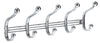 InterDesign  15-1/4 in. L Silver  Steel  Medium/Large  York Lyra 5-Hook  Rack  1 pk