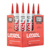 Sashco Lexel White Synthetic Rubber All Purpose Caulk 10.5 oz (Pack of 12)