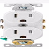 Leviton 15 amps 125 V Duplex White Outlet 5-15R 1 pk