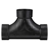 Charlotte Pipe 3 in. Hub X 3 in. D Hub ABS Flush Cleanout Tee