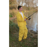 Boulder Creek Yellow PVC-Coated Rayon Three Piece Rain Suit XXX-Large
