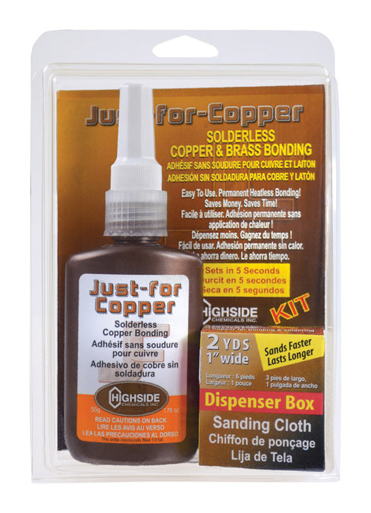 Highside Chemicals Just For Copper 5-3/8 in. L X 8-1/2 in. W Copper and Brass Bonding Kit 1 pc