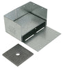 Simpson Strong-Tie 4 in. H x 6 in. W 12 Ga. Galvanized Steel Post Base