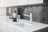 Diamond Bar Sink Dual Mount - White