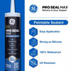 GE Pro Max White Silicone 1 Window and Door Caulk Sealant 9 fl. oz. (Pack of 12)