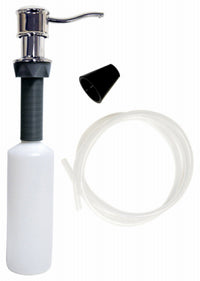 Danco Chrome Black/White Metal Lotion/Soap Dispenser