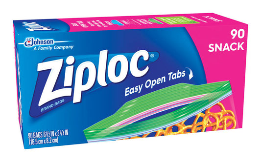 Ziploc Snack Bag 90 pk Clear (Pack of 12)