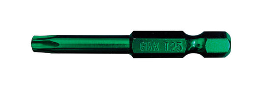 GRK Fasteners Star T25 X 2 in. L Power Bit Carbon Steel 2 pc