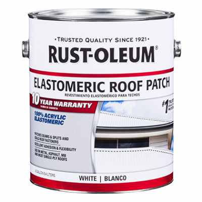 Elastomeric Roof Patch, White, 1-Gallon