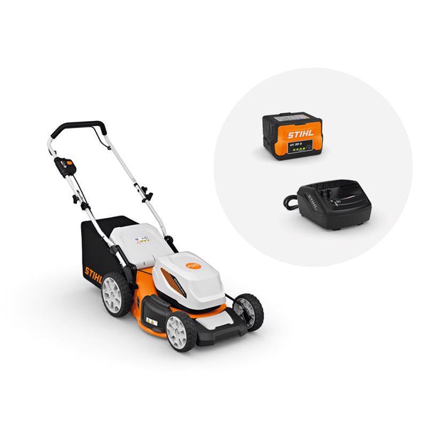 Kit de cortadora de césped a batería STIHL RMA 348 SET de 20 in. (batería y cargador)