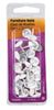 Hillman Large Brass-Plated White Brass Furniture Nails 25 pk (Pack of 6)