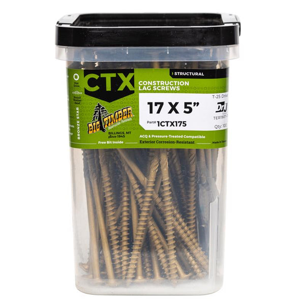CNSTRCTN SCREWS #17 5"L