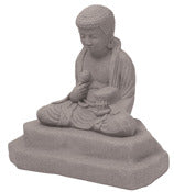 Estatua de Buda meditando, apariencia de granito natural, 24" de altura