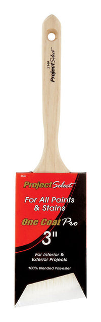 Linzer Project Select 3 in. W Angle Polyester Blend Trim Paint Brush