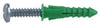 Hillman 1/4 in. Dia. x 1-1/2 in. L Plastic Ribbed Head Ribbed Anchor 20 pk (Pack of 5)