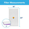 Filtrete 16 in. W X 25 in. H X 1 in. D Fiberglass 12 MERV Smart Air Filter (Pack of 4)