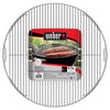 Weber 21.5" Hinged Cooking Grate  Nickel-Plated Steel Fits 22" Charcoal Grills  Easy Charcoal Access