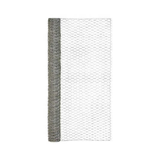 Garden Craft 48 in. H X 25 ft. L Galvanized Steel Poultry Netting 1 in.