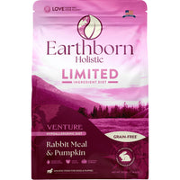 Earthborn Holistic Venture Lid Grain Free Dog Food, Rabbit, 25 lbs.