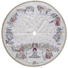 Dyno White/Warm Gray Tree Village Tree Skirt (Pack of 4)