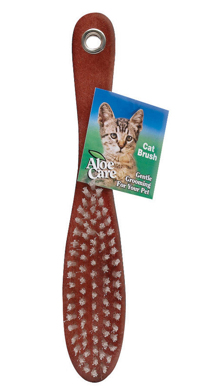 Aloe Care Brown Cat Brush 1 pk